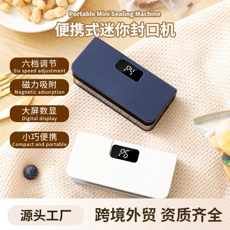 Rechargeable Mini Sealer Portable Hand Press Sealing Machine for Coffee Tea Snack Bag