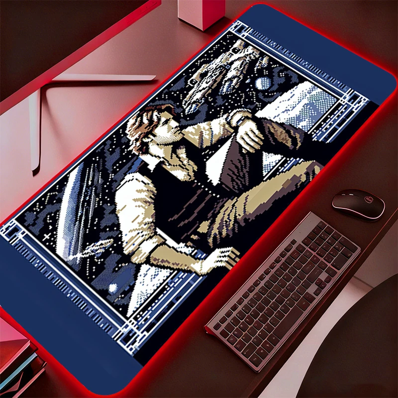 

RGB Star Wars Mouse Pad Gamer Gaming Accessories Varmilo Keyboard PC Computer Desk Mat Carpet Backlight LED Mousepad