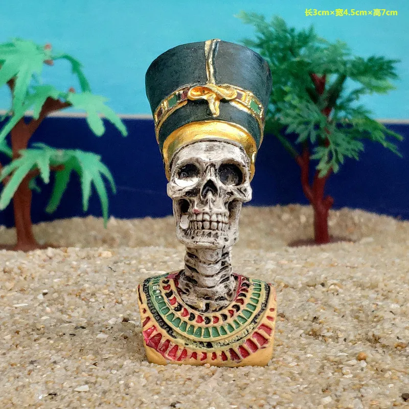 Egyptian Pharaoh Cleopatra Skullcandy Mummy Psychological Sand Toys Offersacrifice Props Table Decorations Action Figures Toys