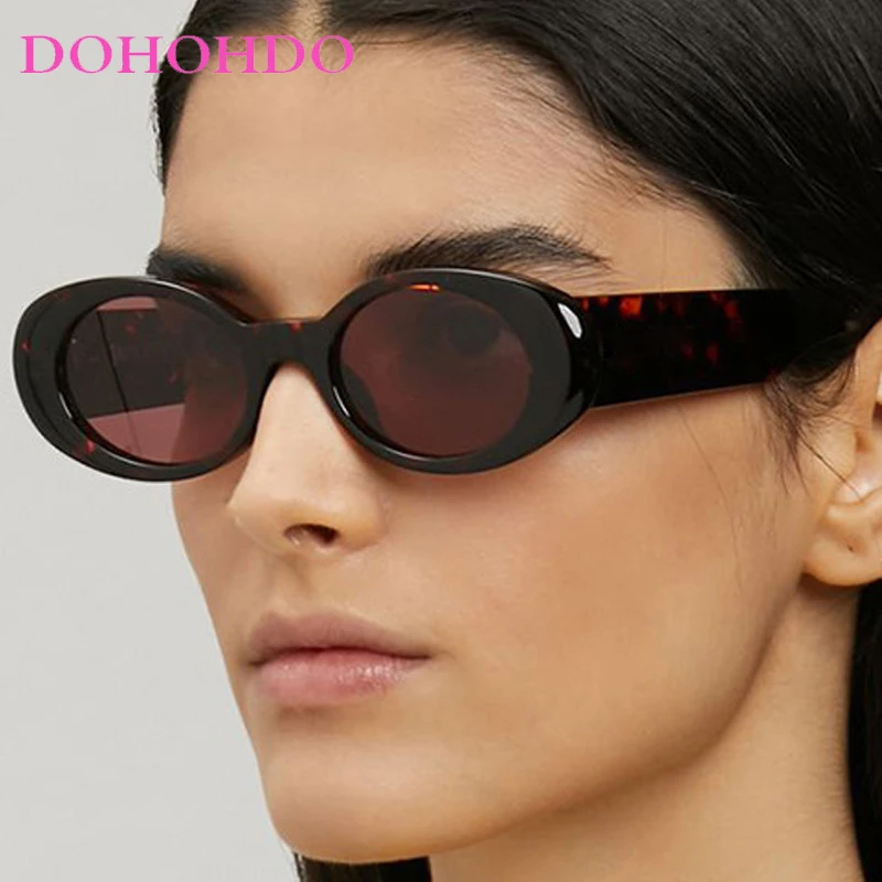 

Trendy Luxury Small Oval Women Sunglasses Fashion Brand Designer Sunglass Men Outdoor Summer Traveling Eyeglasses Unisex UV400