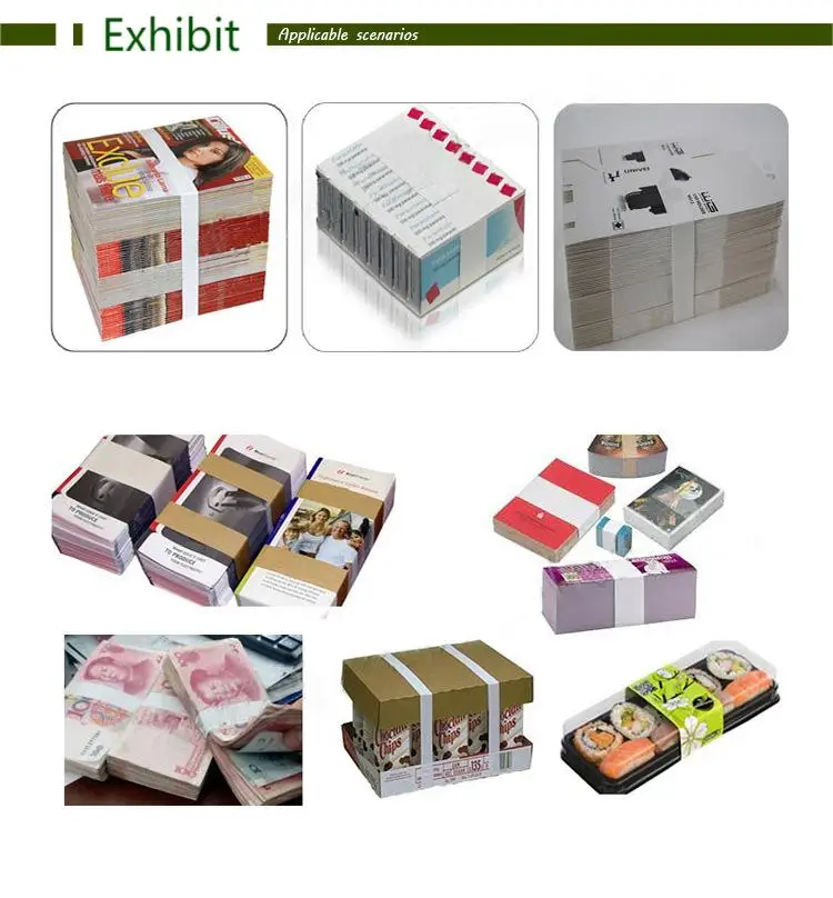Banknote Strap Banding Machine Automatic Paper Tape Bander Paper