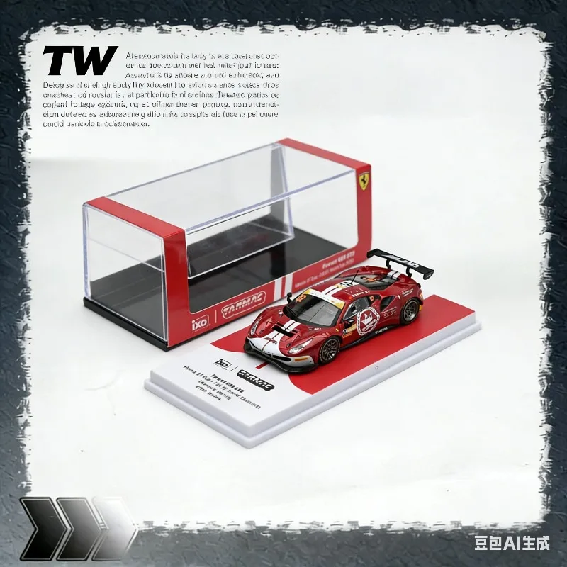 

TW 1:64 488 GT3 Macau GT Cup FIA World Cup 2023 Simulation Static Alloy Car Model, Boys' Toy, Adult Collection Decoration Item.