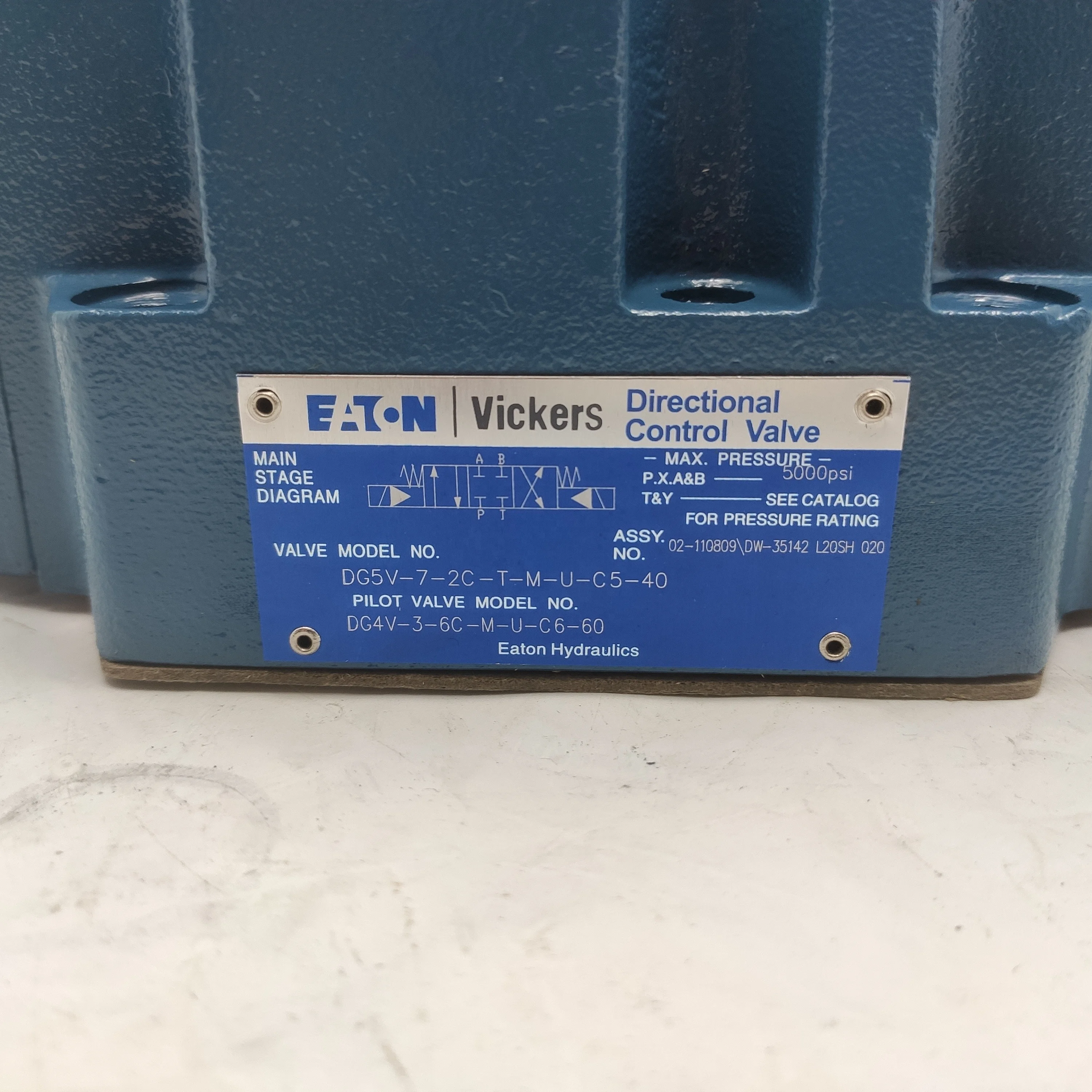 Vickers DG5V-8-H-2C-T-M-U-D-10 Hydraulic Actuated Directional Control Valves eaton DG3V DG5V DG4V Hydraulic solenoid valve