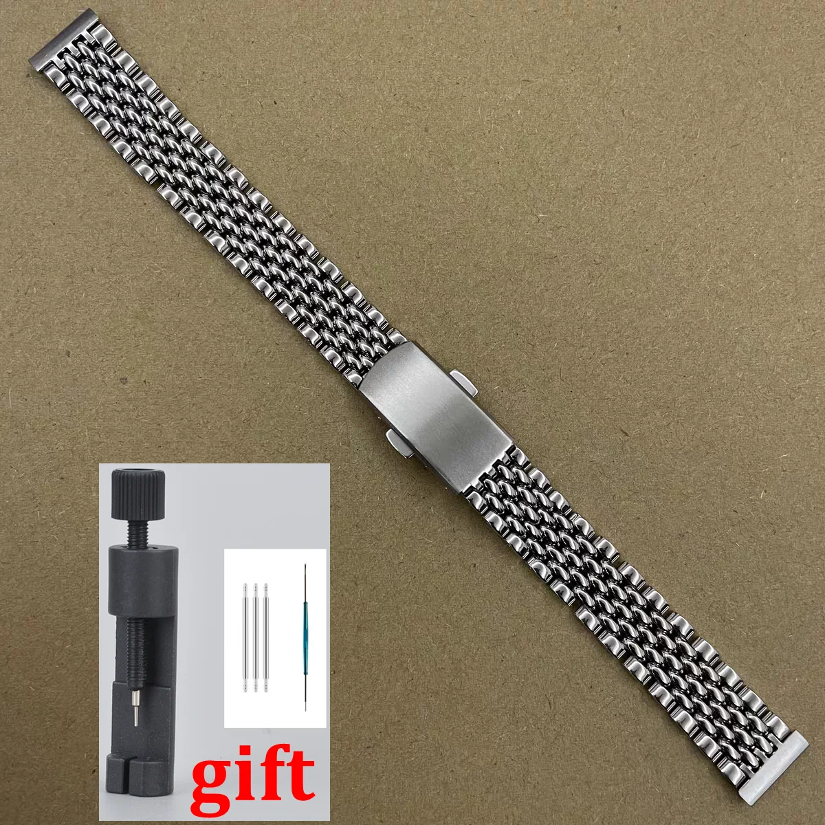 14mm Stainless Steel Women Watch Strap For Cartier Longines TISSOT Universal Bracelet Lady's Watchband Adjustable Wristband Tool