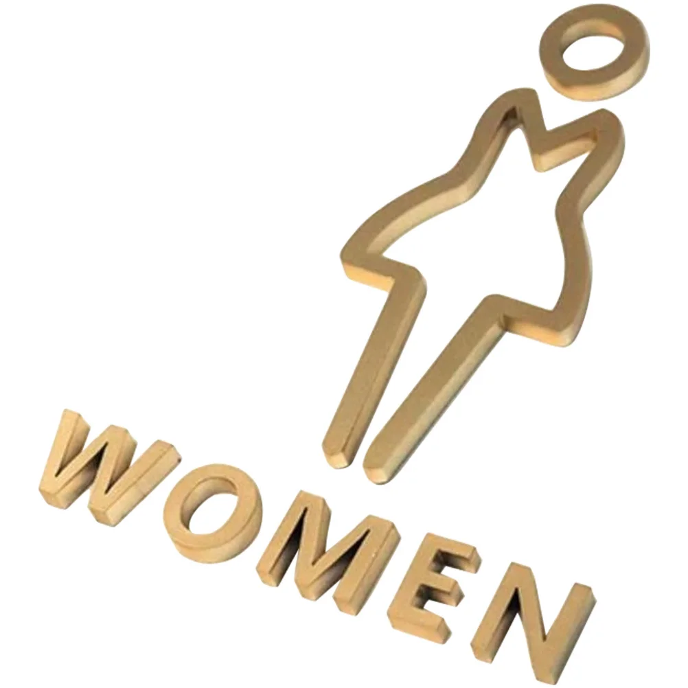 

Restroom Sign Self Adhesive Bathroom Signboard for Men Women Toilet Door Guiding Bathroom Door Sign Restroom Signs