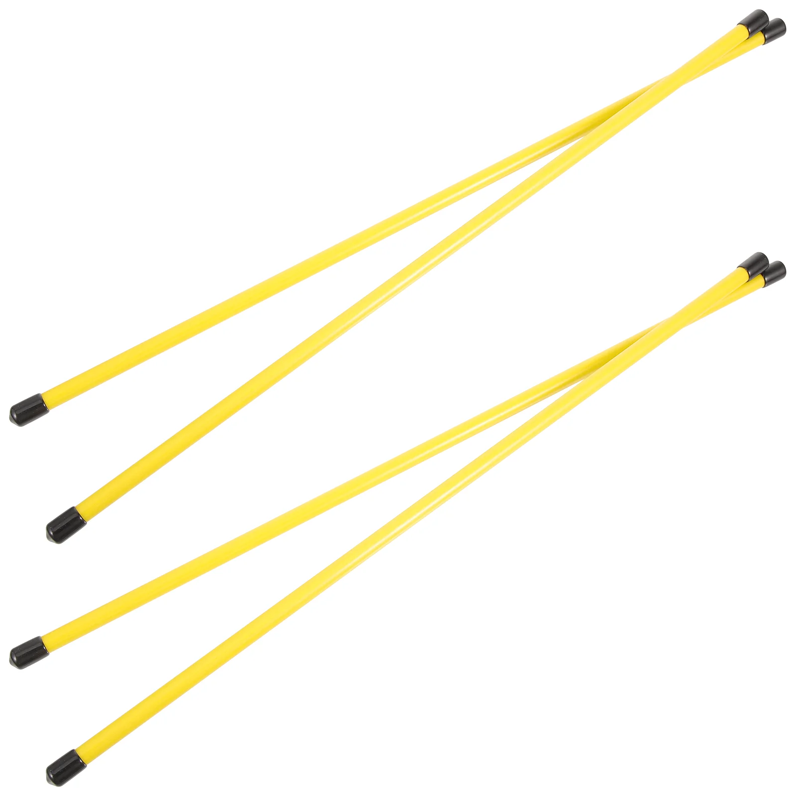 4 Pcs Golf Direction Stick Golfing Training Sticks Fiber Tools Practice Pole Alignment Composite Fiberglass