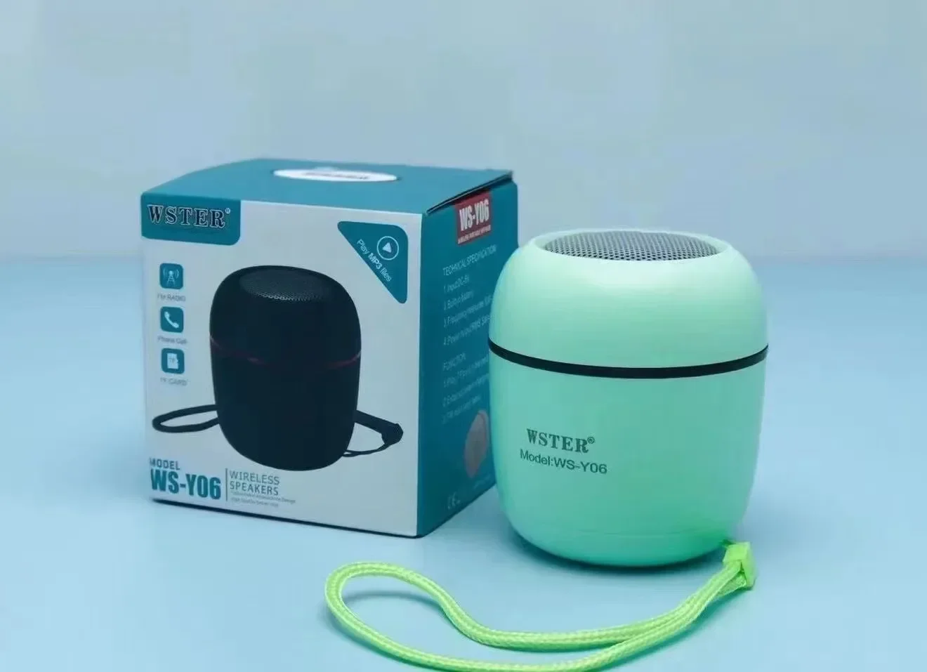 

Новинка 2021 года! Хит продаж! Портативная беспроводная мини-колонка WSTER WSY06 с поддержкой USB, TF-карт и FM-радио.