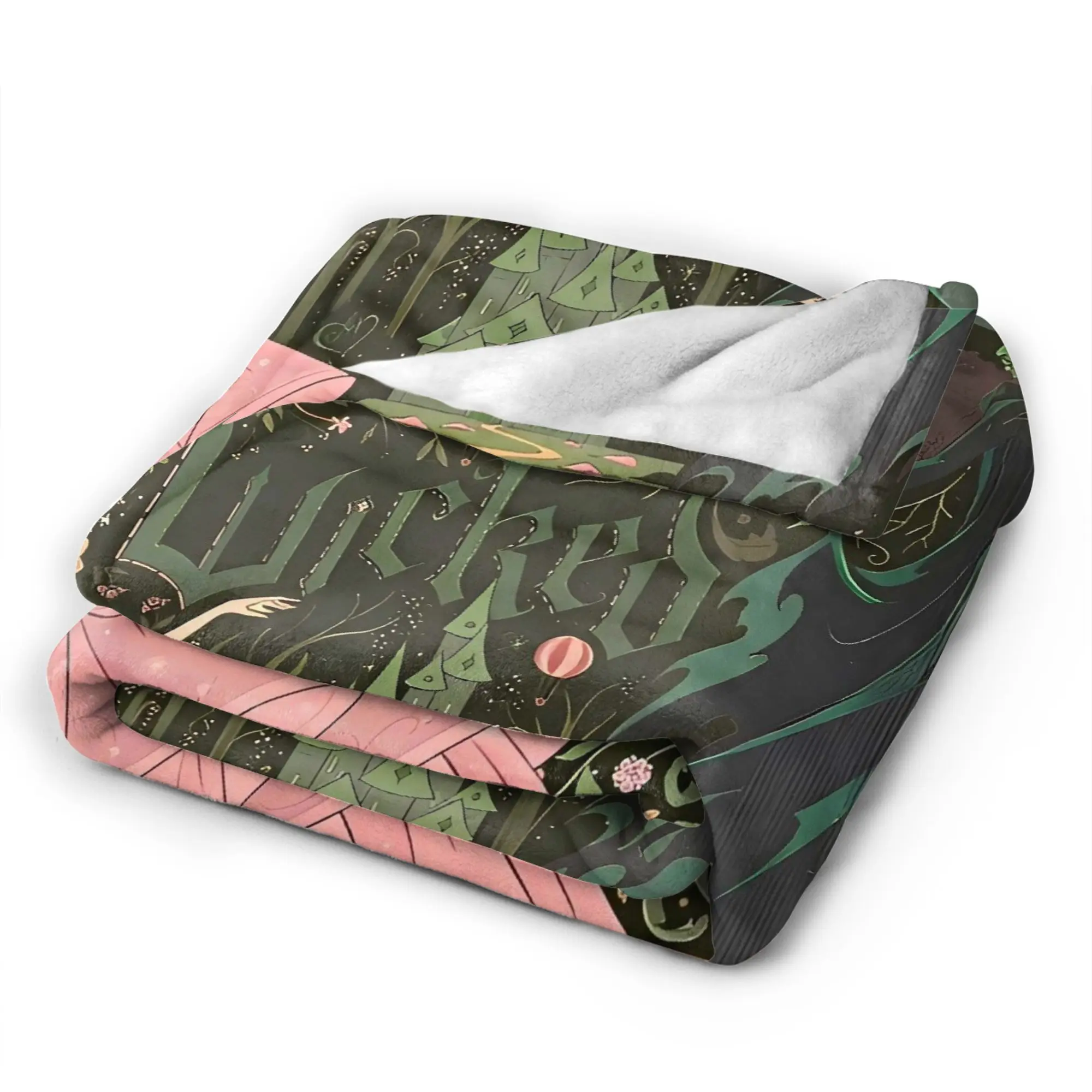 الشريرة 2 الفيلم الموسيقي غليندا المشارك البطانيات الدافئة أفخم رمي بطانية الرسم غرفة المعيشة الفانيلا المفرش أريكة غطاء سرير