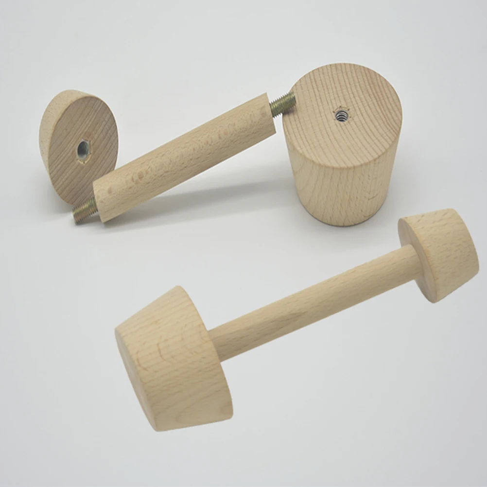 

Egg Pastry Pusher Double Sided Baking Kitchen Tool Safe Reusable Smooth Polished Wooden Tamper