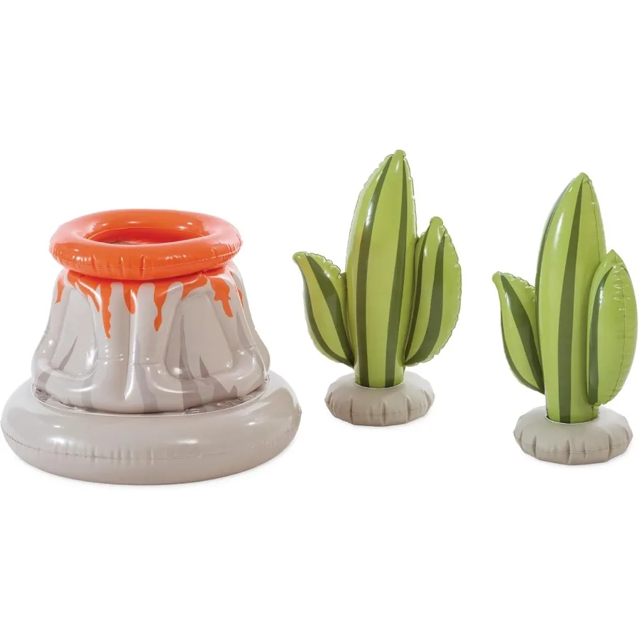 Aufblasbarer Kinderpool von Jurassic Adventure mit Wassersprührutsche, Dinosaurier für Kinder ab 2 Jahren – perfekter Sommerspaß im Freien mit Dino