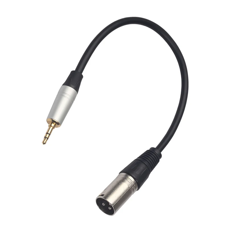 Spina Jack Stereo da 3.5mm cavo Audio spina Jack Stereo da 3.5mm a 3 Pin XLR maschio microfono adattatore cavo Audio 0.3M