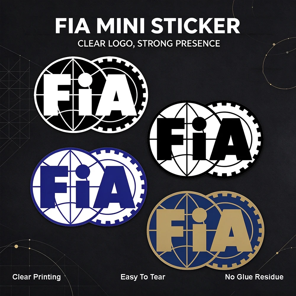 Motorsport Graphic Decor Decals, Removable Waterproof Stickers for Car Windows, Helmet, Tool Box Smooth Surface Decor