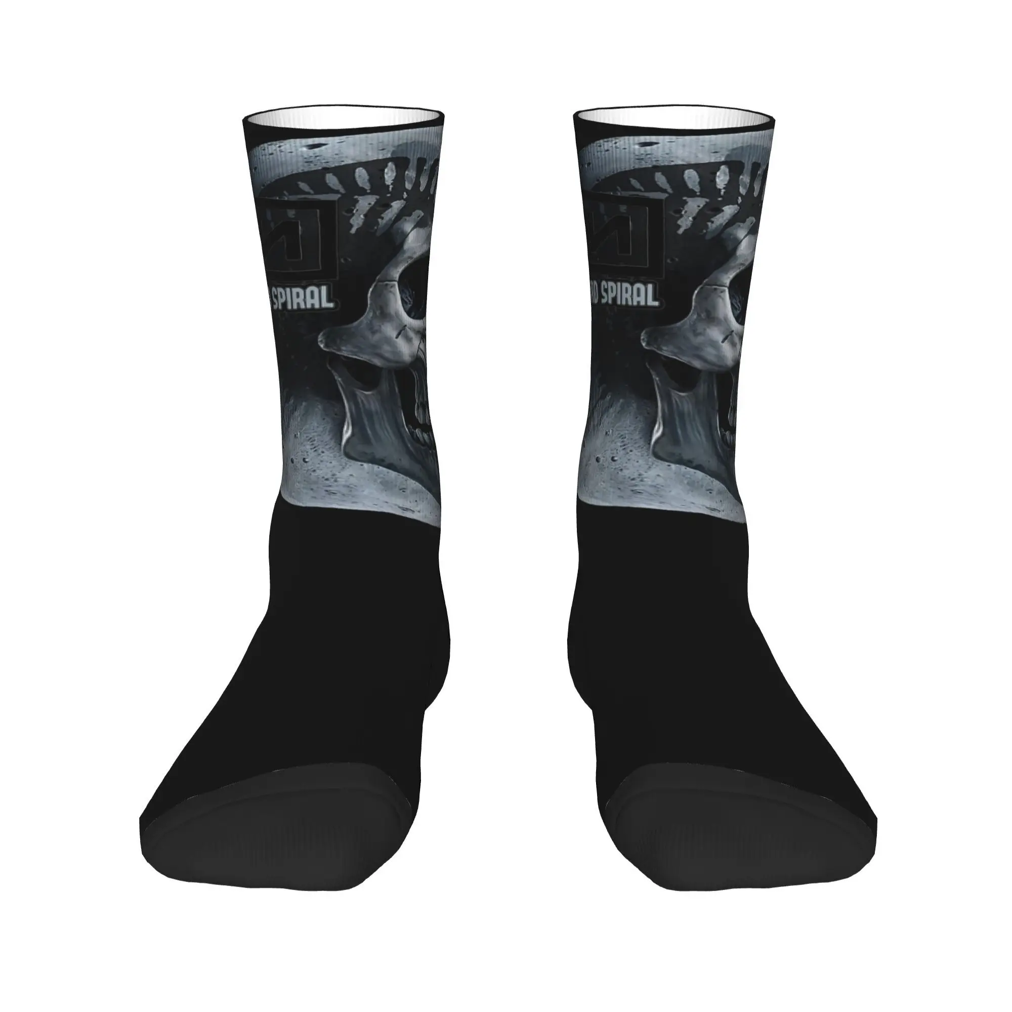 NIN Band The Downward Spiral Crew Socks for Women Men All Season Nine Inch Nails Soft Crew Socks Non-slip