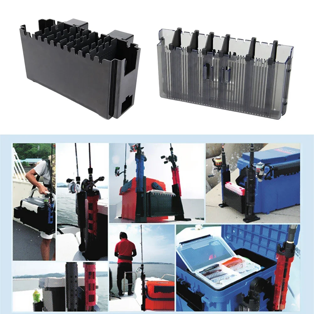 Detachable Fishing Box Rod Stand Partition Fishing Box Barrel Holder  Fishing Box Pole For Opass Meiho Versus Daiwa Fishing Tool view 3