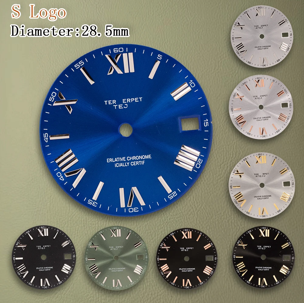 S شعار الطلب 28.5 مللي متر NH35 الطلب روما الهاتفي مناسبة ل NH35/NH36/4R/7S ساعة يد تعمل بالحركة الأوتوماتيكية تعديل الملحقات أدوات