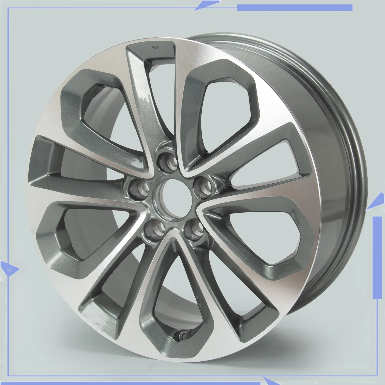 

Сменный обод колеса, обработанный серым, 18 дюймов, для Honda Accord 64048A 2013-2015 гг.