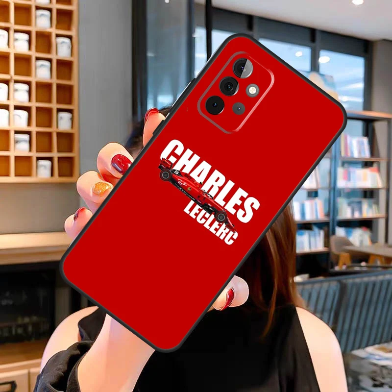 تشارلز لوكلير 16 F1 2022 حافظة لهاتف سامسونج جالاكسي A14 A34 A54 A52 A32 A42 A22 A12 A51 A71 A13 A33 A53 A52S
