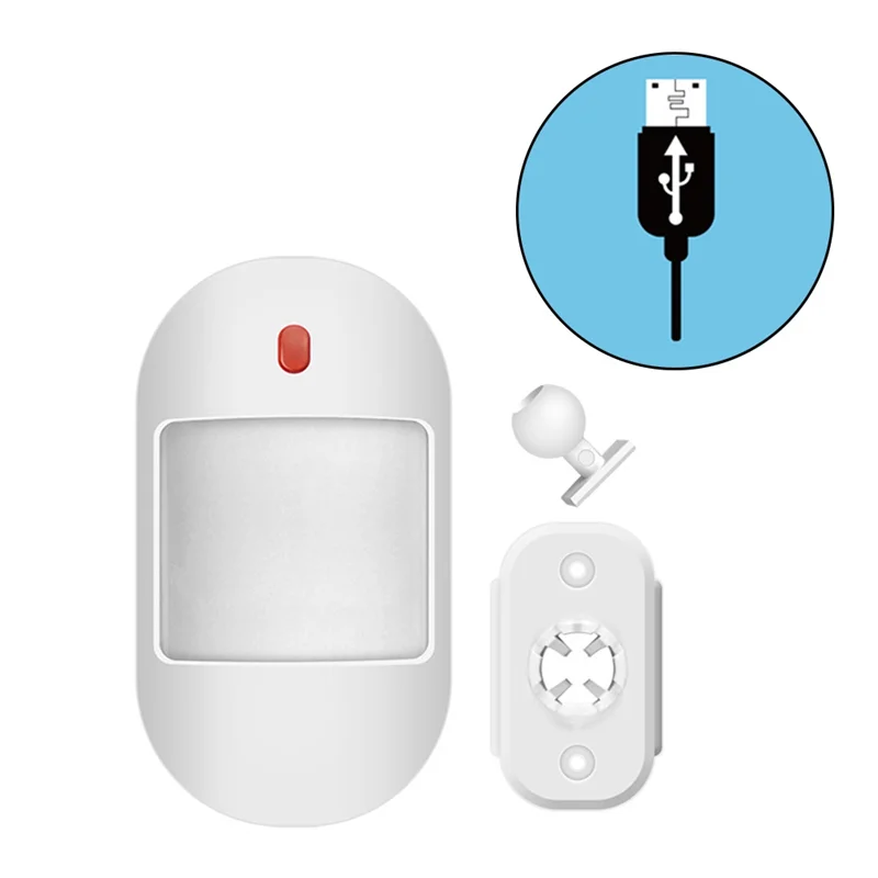 AA08-Rilevatore di allarme con sensore di movimento PIR wireless migliorato Rilevatore a infrarossi wireless 433 Mhz