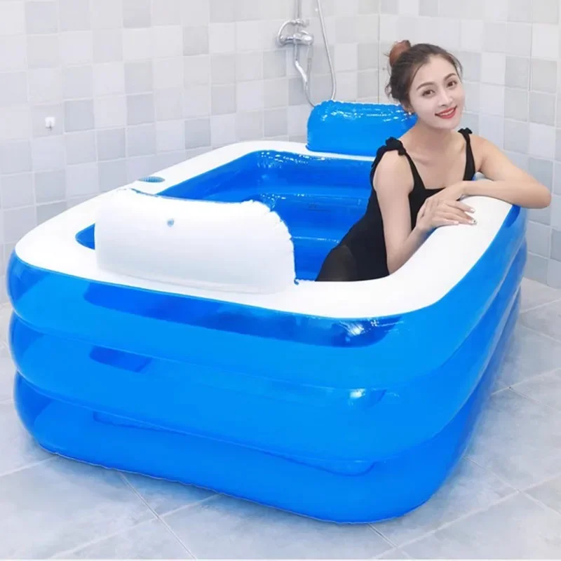 

Luxury Inflatable Portable Bathtub Bathroom Adults Kitchen Indoor Bathtub Ornament Holder Banheira Portatil Creative Decoration