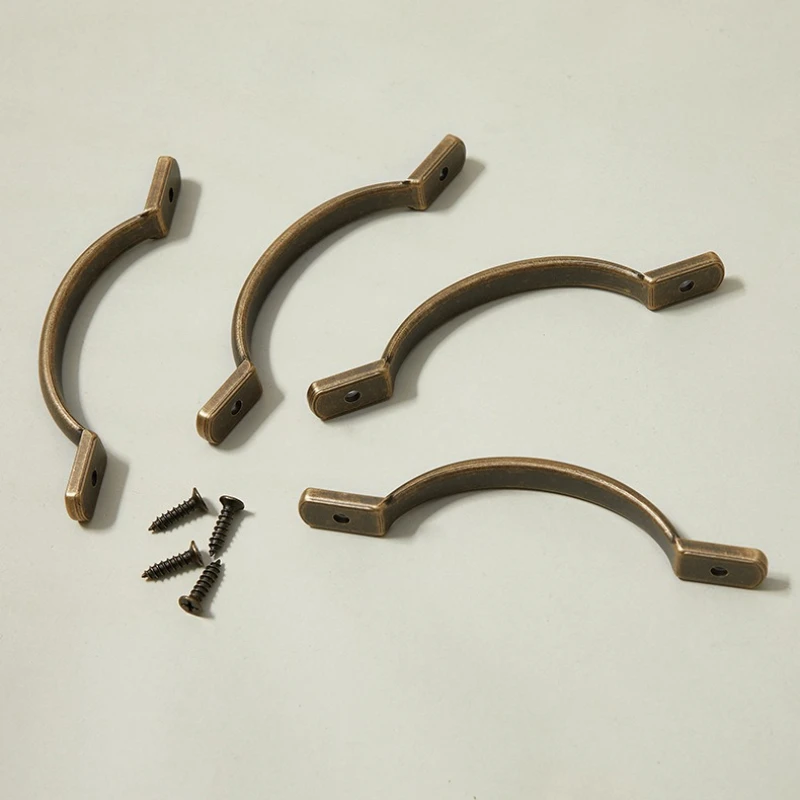 Antiker chinesischer Massivmessinggriff, altmodischer Holztürschubladenknopf, Retro-Knöpfe in antiker Bronzefarbe, kleiner Türgriff – Detail 2