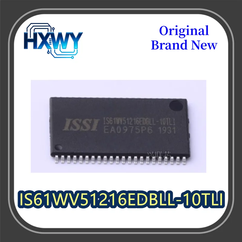 

(2/20 pieces) IS61WV51216EDBLL-10TLI packaged TSOP44 SRAM memory brand new and original.