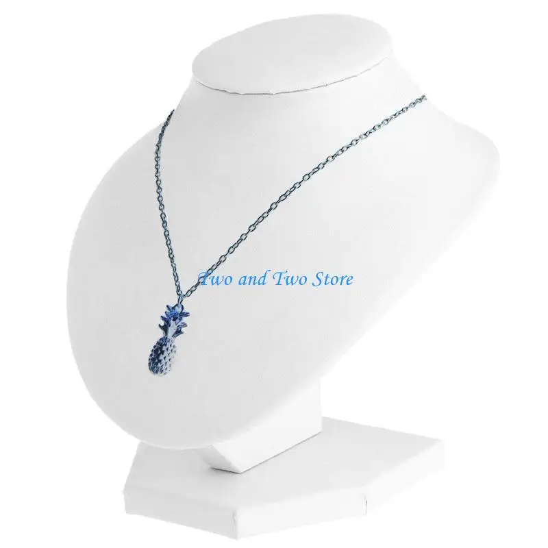 

HX6F White Jewelry Display Necklace Chain Jewelry Bust Display Holder Stands