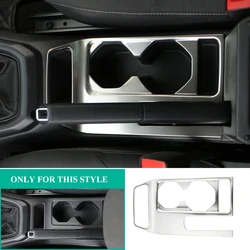 Car Center Console Water Cup Panel Sticker Trim Cover for Volkswagen VW T-Cross Tcross 2018 2019 2020 2021 2022 2023 Accessories