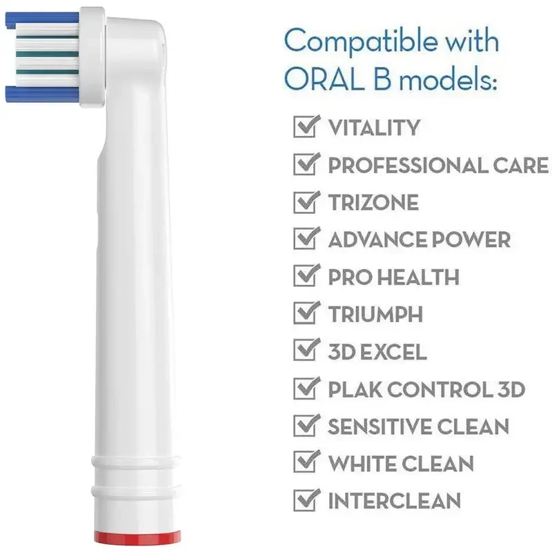 4/8/12/16/20pcs เปลี่ยนหัวแปรงสีฟันใช้งานร่วมกับ OB Professional หัวแปรงสีฟันไฟฟ้าหัวแปรง
