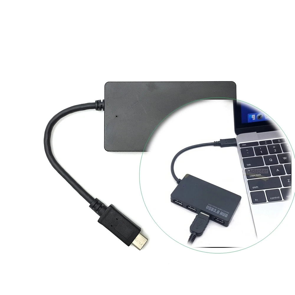 Quatro em um hub USB3.0 Hub Desktop Laptop Universal Type-c3.1 Desktop Dock