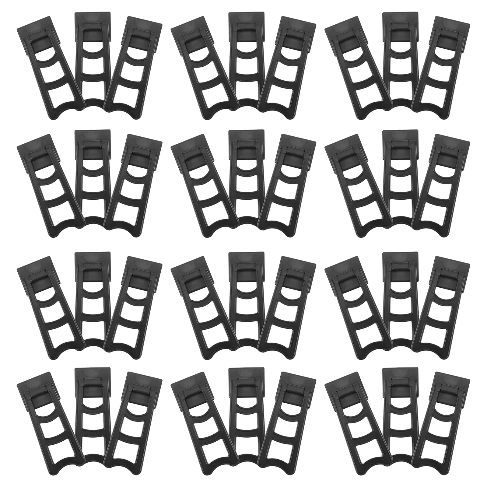 50 Pcs Frames Photo Holder Plastic Brackets Artwork Trapezoid Picture Supports Black Tabletop Holders