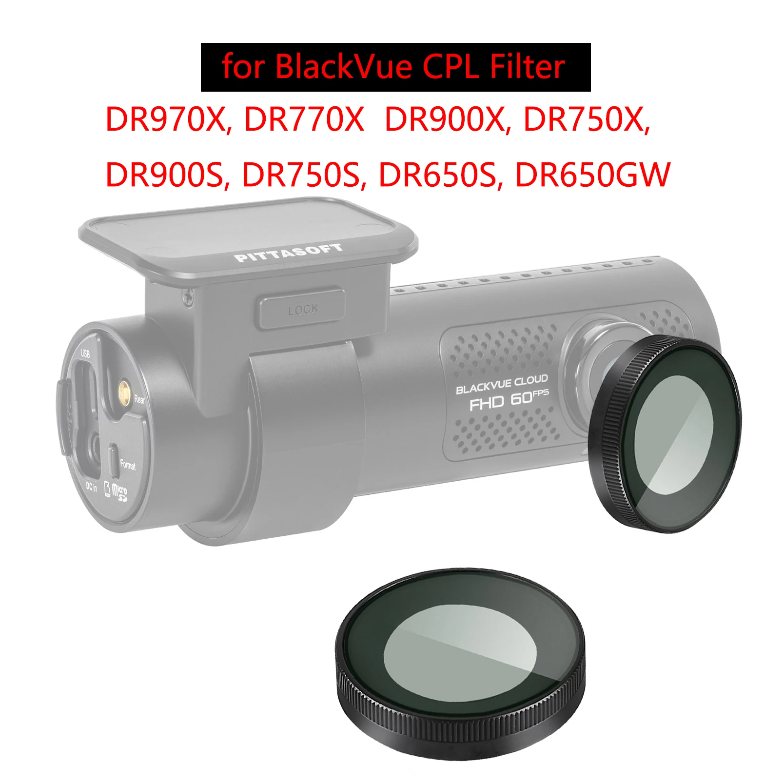 لمرشح BLACKVUE CPL يقلل من الوهج ويعكس الكاميرات الأمامية DR970X، DR770X (DR900X، DR750X، DR900S، DR750S، DR650S، DR650GW) #3