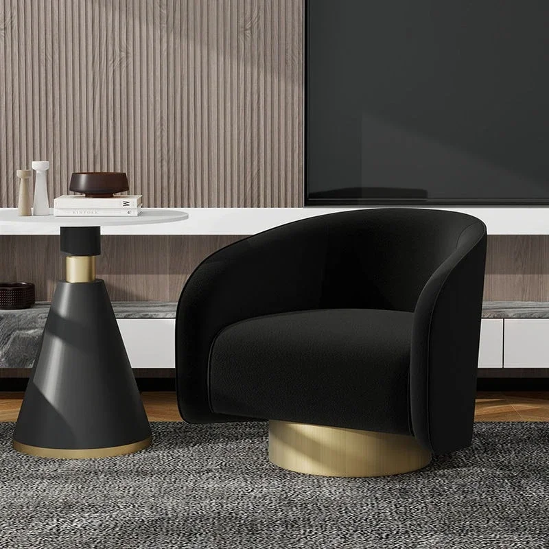 Italian light luxury business sofa chair leisure negotiation table and chair combination hotel reception single sofa solid wood