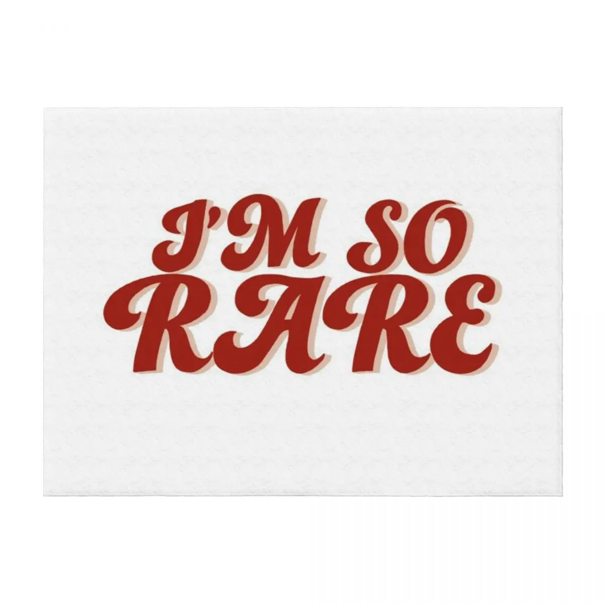 

I’m So Rare Throw Blanket Multi-Purpose warm winter Flannels Flannel Blankets