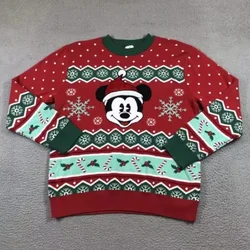 2025 New Disney Mickey Mouse Ugly Christmas Party Casual Hoodie Sweatshirt for Men and Women XXS-6XL