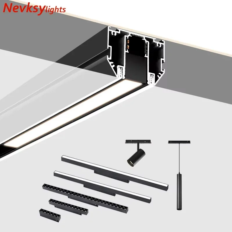 N6 Recessed Magnetic Track Lights for stretch ceilings (Provide quotation according to drawings)