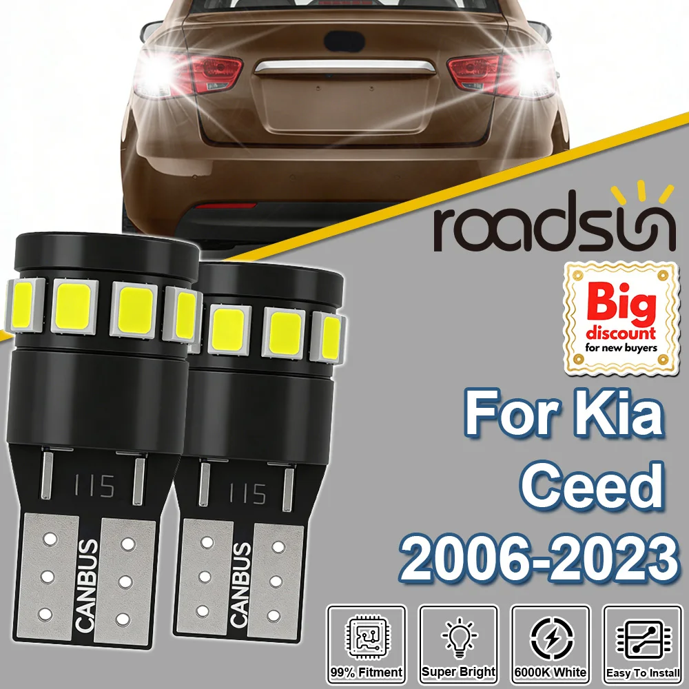 

Roadsun 2PCS For Kia Ceed 2006 2007 2008 2009 2010 2011 2012 2013 2014 2015 2016-2023 Ultra Canbus LED License Plate Light Bulbs