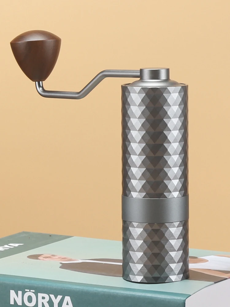 Upgrade Manuelle Kaffeemühle CNC Professionelle Edelstahl Diamant Einstellbare Manuelle Grat Kaffeebohnen Mahlen