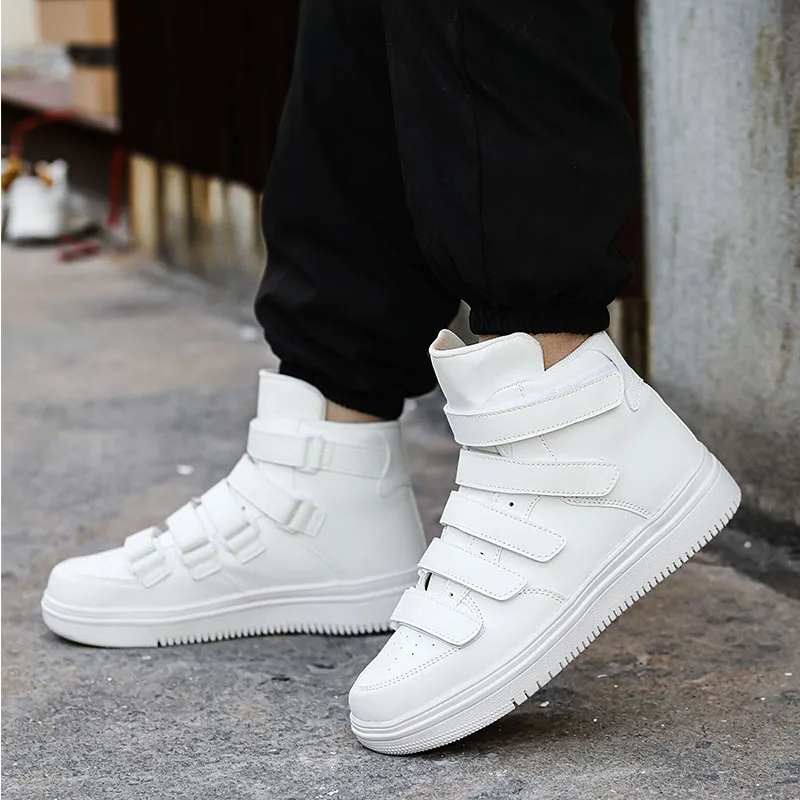 Hot Sale Heren Hoge Top Skateboardschoenen 2024 Rode Casual Sneakers Mannen Straat Trend Heren Witte Sneakers Zapatillas De Hombre