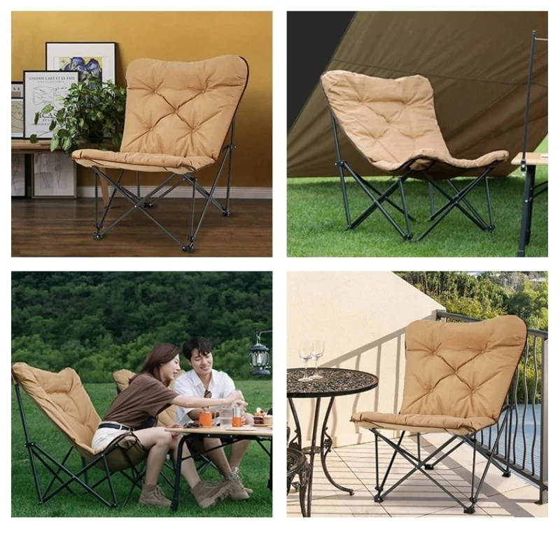 Outdoor Leisure Folding Chairs Portable and Foldable Outdoors Chairs with Cotton Clip Art Student Sketch Chair Fishing Chair