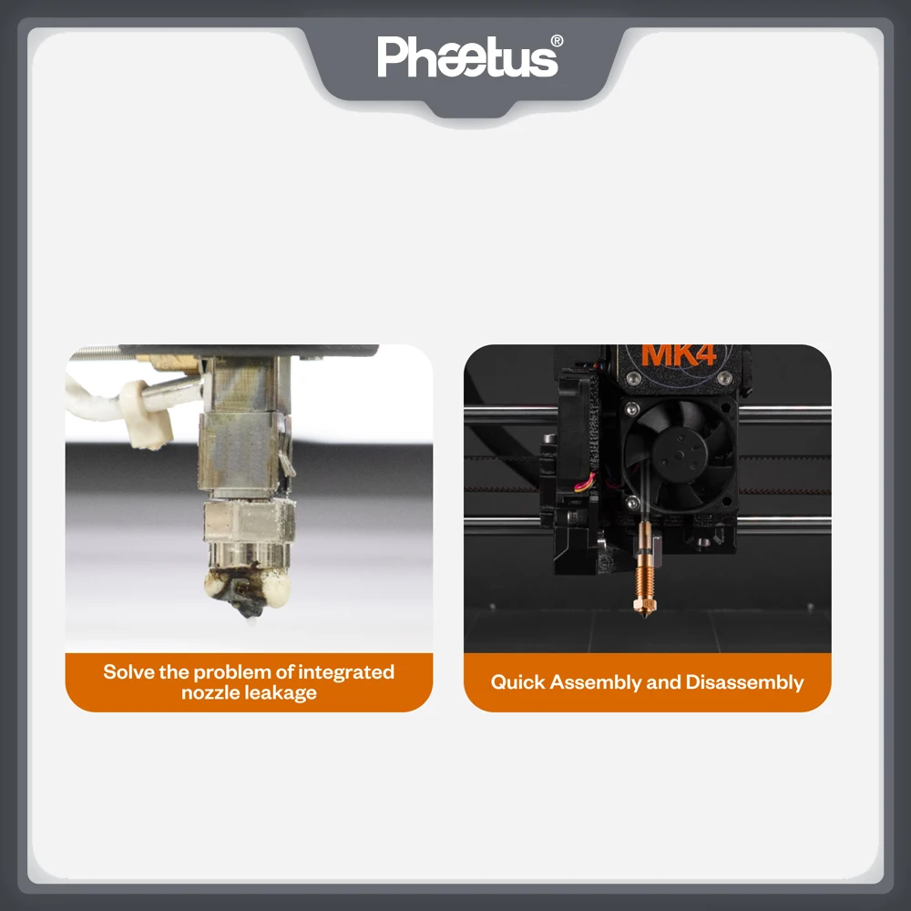 Boquilla Phaetus Sic Nextruder Prusa SiC, boquilla Prusa MK4 de 0,4mm y 0,6mm para impresora 3D Prusa MK3.9/MK4/MK4S/XL Prusa