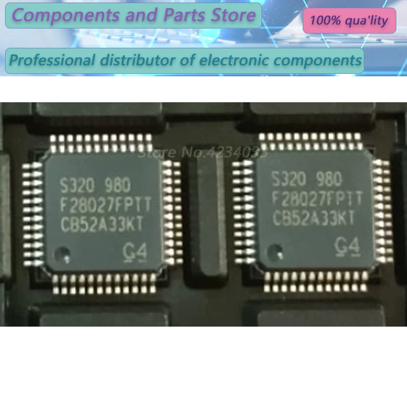 

5PCS TMS320F28027FPTT TMS320F28027F S320F2 8027FPTT LQFP48 NEW 100% TMS320F2 8027FPTT