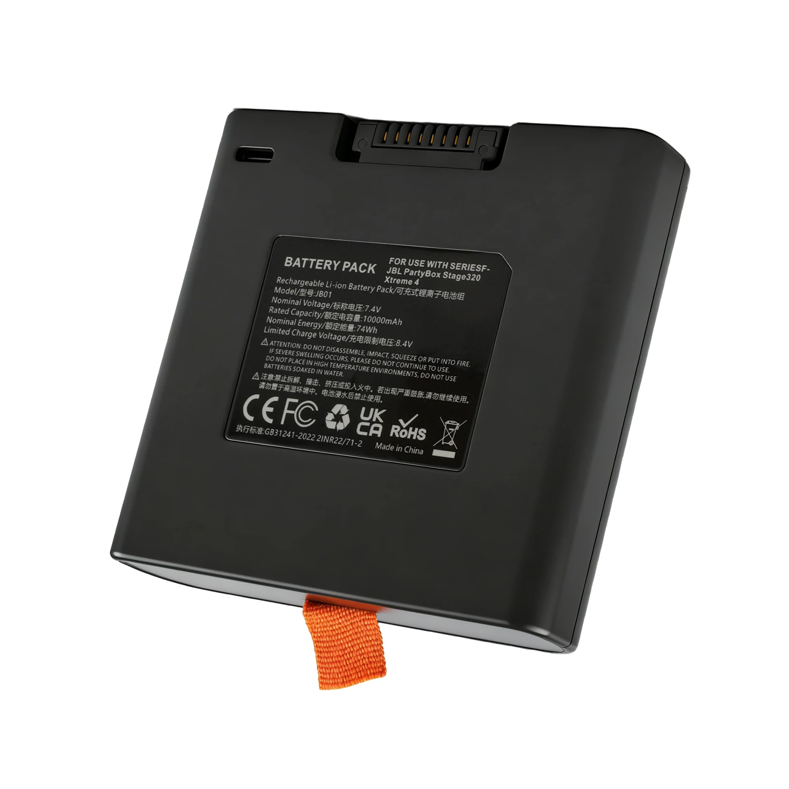 10000mAh Wiederaufladbarer Akku für JBL Battery 400, JBL Partybox Stage 320 und für JBL Xtreme 4 Bluetooth-Lautsprecher