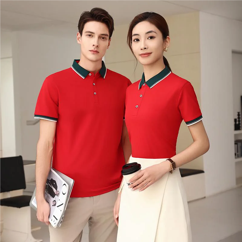 ELIKE New Polo Shirt Custom Logo Causal Embroidery Personal Company Brand Print Men And Women Clothing 11 Colors Summer Tops S-4