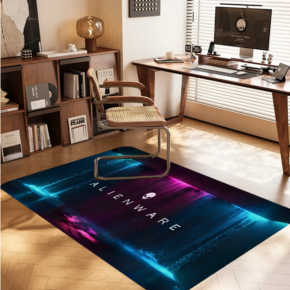 Dell Alienware Animation PC Gaming Floor Mat INS Style Soft Bedroom Floor House Laundry Room Mat Anti-skid Household Carpets