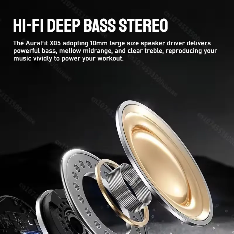 X05 سماعات أذن رياضية لاسلكية داخل الأذن عميق باس OWS سماعة IPX7 مقاوم للماء سماعة لاسلكية تعمل بالبلوتوث سماعة مع ميكروفون سماعات أذن