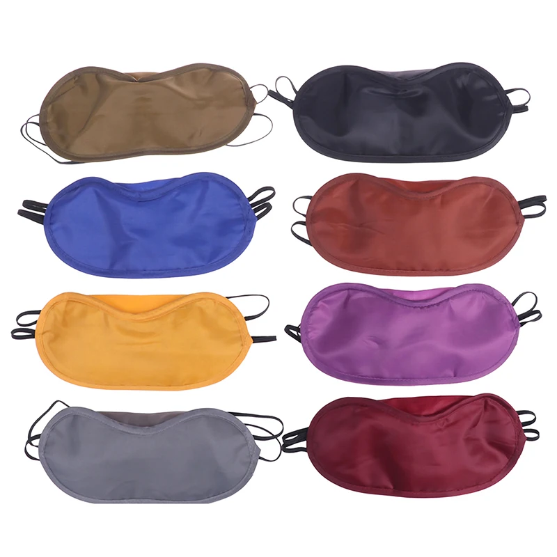 10PC Silk Sleep Eye Mask Padded Shade Eye Cover Patch Sleeping Mask Eyemask Blindfolds Travel Relax Rest Women Men