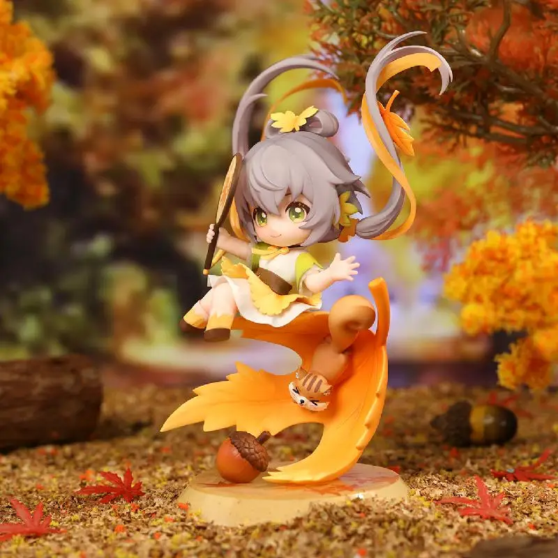 Original Qing Cang Vsinger Luo Tianyi Knowing Autumn Through Leaves Kawaii Anime Action Figurine Model Toys for Boys Gift