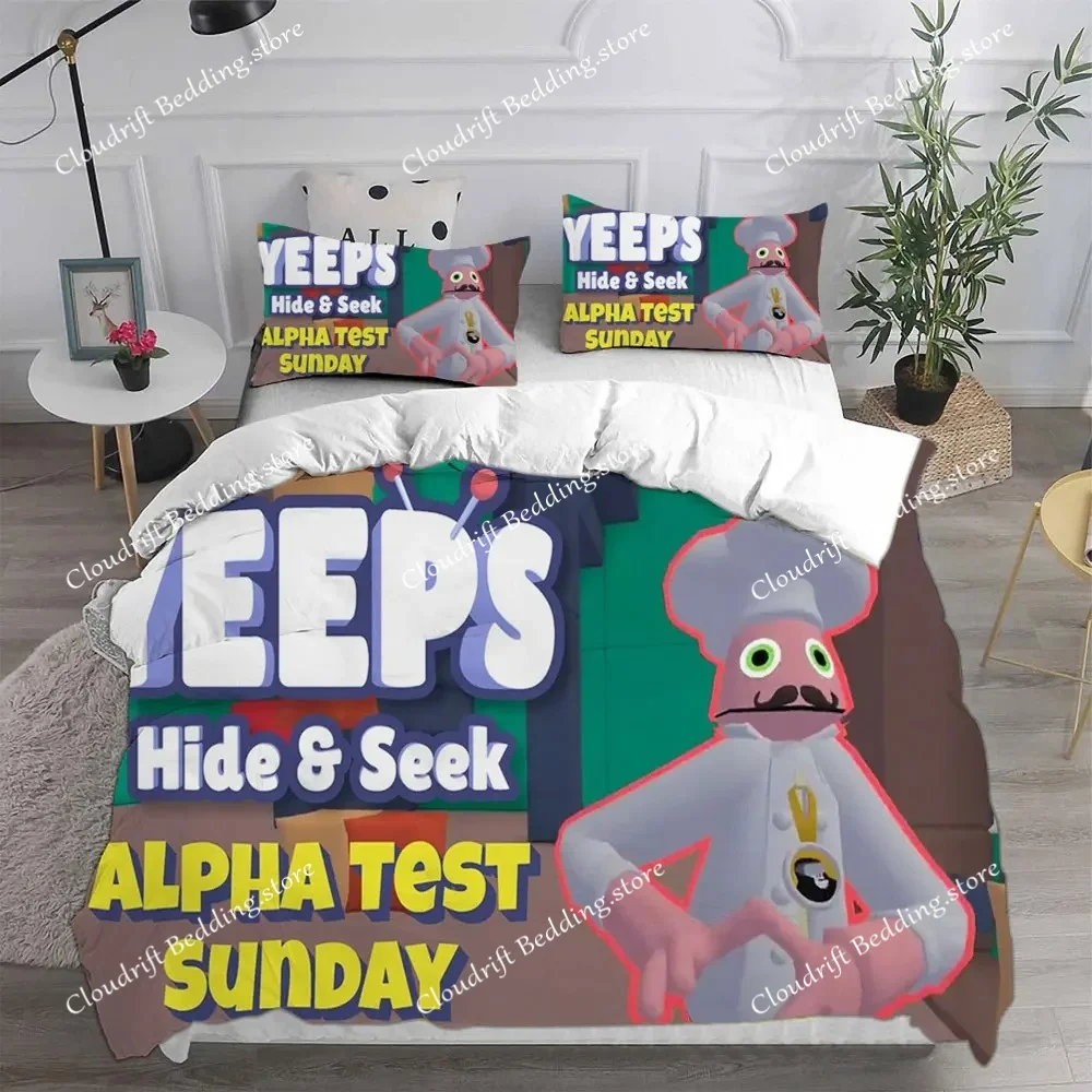 Game Yeeps Hide And Seek Bedding Sets Bed Cover Comforter Duvet Cover Pillow Case Sets Kids Adult Bedroom Decoration