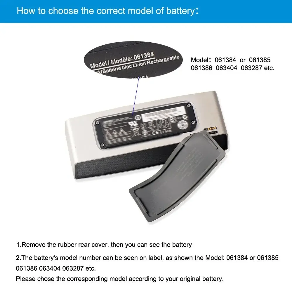 NEW Replacement Battery 061384 063404 063287 061386 061385 For BOSE SoundLink Mini I Bluetooth Speaker