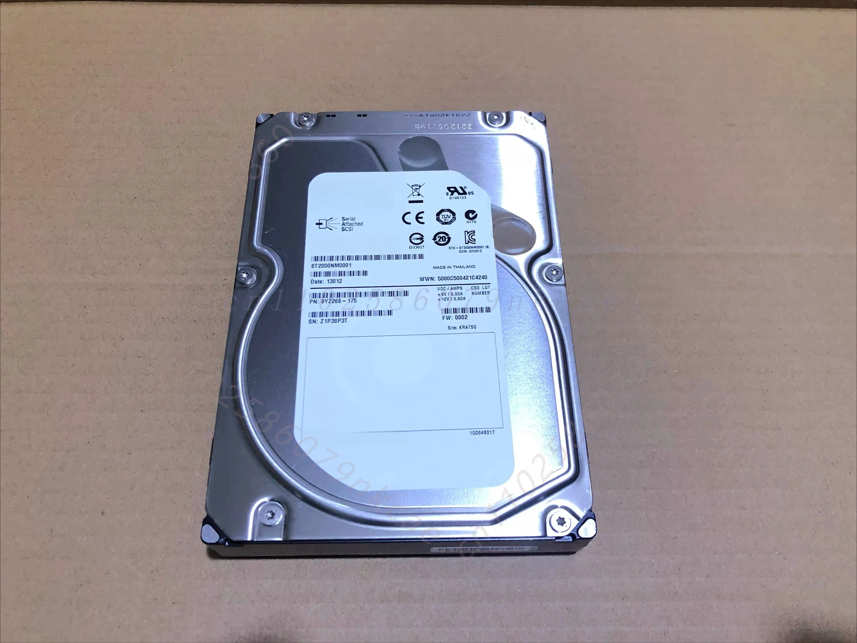 For Seagate Constellation ES.2 ST32000645SS ST2000NM0001 2TB 3.5